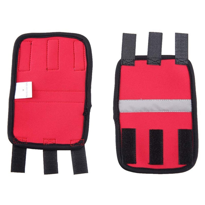 Emoly 1 Pair Reflective Tape Elbow Protectors, Dog Front Leg Braces Pet Knee Pads Dog Elbow Protector Help with Injuries Sprains and Loss of Stability Caused by Arthritis(S, Red) - Image 4